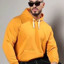 Instafab Plus Long Sleeves Cotton Hooded Sweatshirt-picture-36