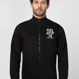SPYKAR Typography Printed Front Open Sweatshirt-picture-2
