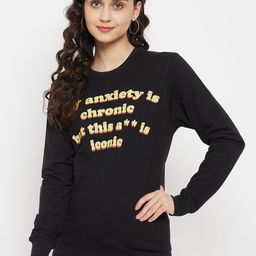 Wear Your Mind Women Typography Printed Pullover Sweatshirt-image-52