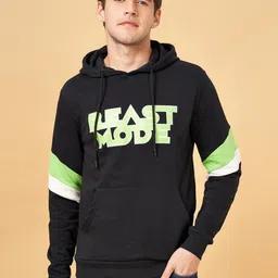 YU by Pantaloons Typography Printed Hooded Pullover Sweatshirt-image-39