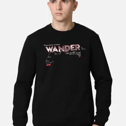 t-base Men Black & Silver Printed Sweatshirt-image-98