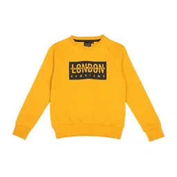 CREMLIN CLOTHING Boys Mustard Printed Sweatshirt-image-47