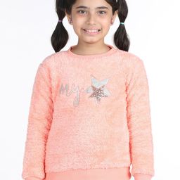 Wingsfield Girls Typography Printed Sweatshirt-image-73