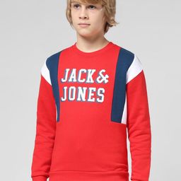 Jack & Jones Junior Boys Typography Printed Sweatshirt-image-86