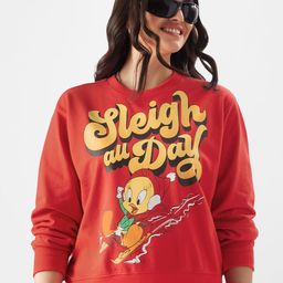 The Souled Store Tweety Printed Long Sleeves Sweatshirt-picture-14