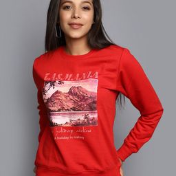 V-Mart Graphic Printed Cotton Fleece Pullover Sweatshirt-picture-38
