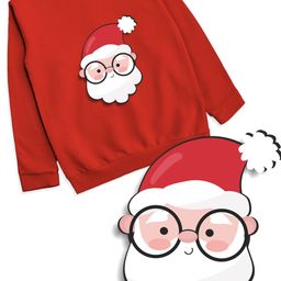 Minicult Kids Printed Christmas Cotton Sweatshirt-image-40