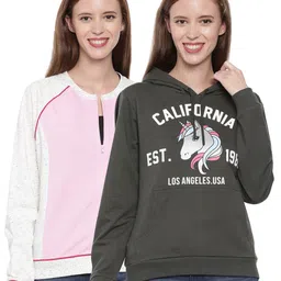 3PIN Women Multicoloured Set of 2 Printed Sweatshirt-picture-41