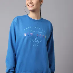 VIMAL JONNEY Women Pack of 2 Red & Blue Printed Sweatshirt-picture-0