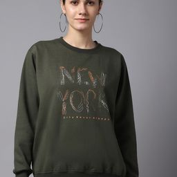 mack jonney VIMAL JONNEY Women Pack of 2 Blue & Olive Green Printed Sweatshirt-picture-42