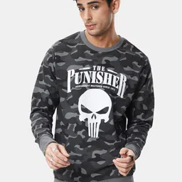 The Souled Store Men Camouflage Printed Pullover Sweatshirt-picture-30