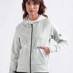 ELLE Hooded Front-Open Sweatshirt-image-43