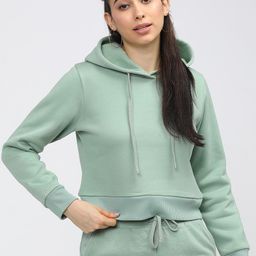 Tokyo Talkies Women Pastel Green Hooded Sweatshirt-image-66