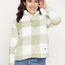 Duke Checked Turtle Neck Fleece Sweatshirt-image-32