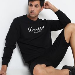 R&B Men Printed Round Neck Long Sleeves Sweatshirt-image-99