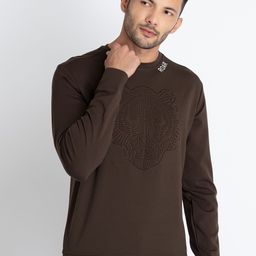 Status Quo  Self Design Cotton Pullover Sweatshirt-image-16