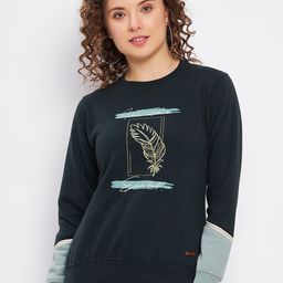 Duke Graphic Printed Round Neck Pullover Sweatshirt-image-65