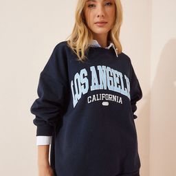 Happiness istanbul Alphanumeric Printed Sweatshirt-picture-19