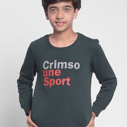 Crimsoune Club Boys Typography Printed Pullover-image-65
