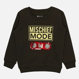 Bodycare Kids Boys Typography Printed Pullover Fleece Sweatshirt-image-72