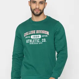 Bonjour Typography Printed Terry Cotton Pullover-picture-20