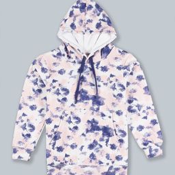 KiddoPanti Unisex Kids Pink Printed Hooded Sweatshirt-image-39
