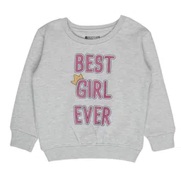 Bodycare Kids Girls Grey Printed Sweatshirt-image-70