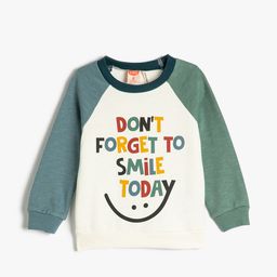 Koton Boys Typography Printed Pure Cotton Pullover Sweatshirt-image-46