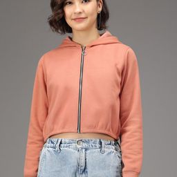 Kotty Women Pink Hooded Sweatshirt-image-20