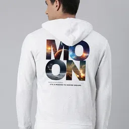 Harvard Hooded Typography Printed Long Sleeves Front-Open Sweatshirt-picture-28