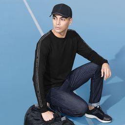 Harvard Men Black Solid Sweatshirt-picture-44