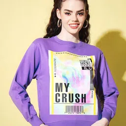 The Dry State Graphic Printed Long Sleeves Fleece Pullover-image-99
