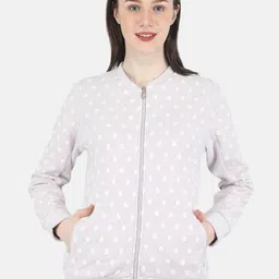 Monte Carlo Women Purple Polka Dot Printed Sweatshirt-41