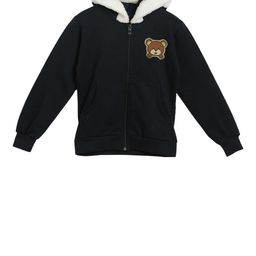 SWEET ANGEL Boys Black Solid Hooded Sweatshirt-image-72