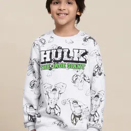 Kids Ville Boys Hulk Printed Pullover Sweatshirt-picture-18