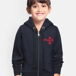 ADBUCKS Girls Blue Hooded Sweatshirt-image-69