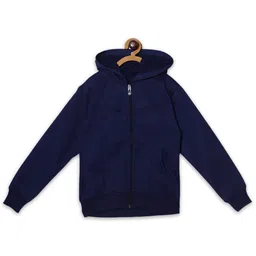 Fashionable Boys Hooded Fleece Front-Open Sweatshirt-picture-8