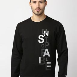 Pepe Jeans Men Black Printed Cotton Sweatshirt-image-101
