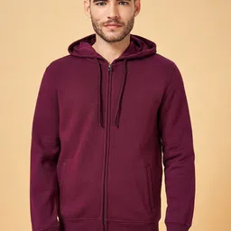 Urban Ranger by pantaloons Hooded Cotton Sweatshirt-image-55