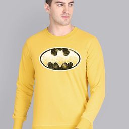 Free Authority Men Yellow Batman Printed Sweatshirt-image-87