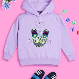 NUSYL Girls Graphic Printed Hooded Pullover Sweatshirt-picture-23