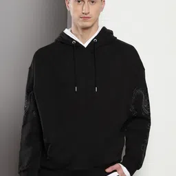 Calvin Klein Graphic Printed Cotton Hood Pullover Sweatshirt-picture-25