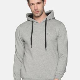SHOWOFF Men Grey Hooded Sweatshirt-image-98