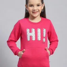 Monte Carlo Girls Typography Printed Long Sleeves Pullover Sweatshirt-image-87