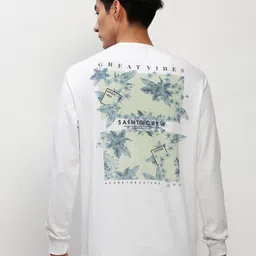 SHOWOFF Floral Printed Cotton Sweatshirt-image-25