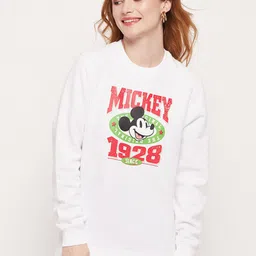 Wear Your Mind Mickey Mouse Graphic Printed Sweatshirt-picture-22