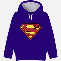 YK Justice League Boys Superman Printed Hooded Cotton Sweatshirt-image-45