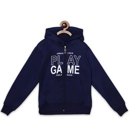Fashionable Girls Typography Printed Hooded Sweatshirt-image-97
