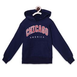 Fashionable Girls Typography Printed Hooded Sweatshirt-image-60