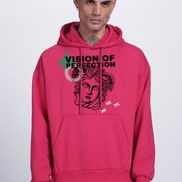 VEIRDO Graphic Printed Hooded Fleece Pullover Sweatshirt-image-10